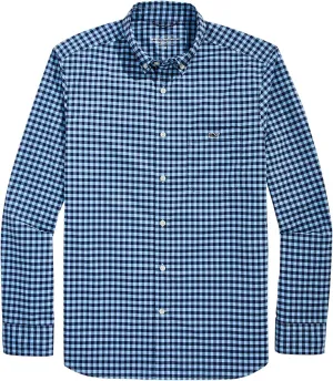 vineyard vines Men's On-The-go Nylon Gingham Shirt