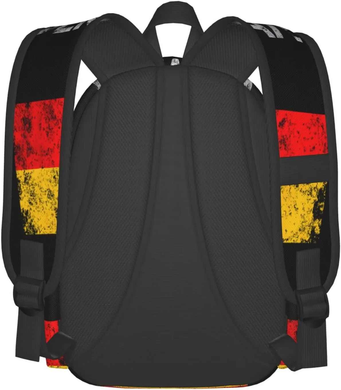 Vintage Germany German Flag Pride Laptop Commuter Backpack Shoulder Bag Casual Back Pack Daypack Bags With Side Pockets For Work Travel Daily Use