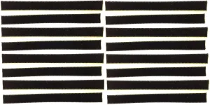 Vinyl Record Cleaning Strips 16-Pack [Black] Wide Oversized 3/8-inch x 4-inch VPI Okki Nokki 3M Clean Strip Set for 12-inch LP Record Album / 3M   Velvet = Cleaner LPs & Albums