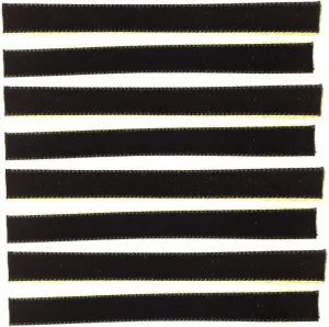 Vinyl Record Cleaning Strips 8-Pack [Black] Wide Oversized 3/8-inch x 4-inch VPI Machine Okki Nokki 3M Clean Strip Set for 12-inch LP Record Album / 3M   Velvet = Cleaner LPs & Albums