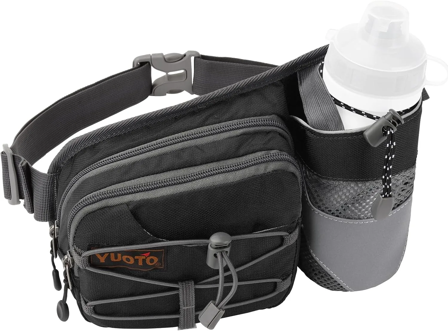 Waist Pack with Water Bottle Holder for Running Walking Hiking Fanny Pack Hydration Belt