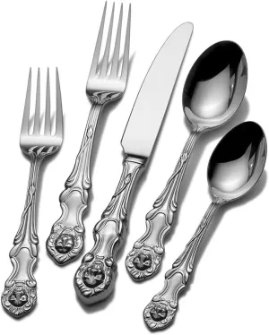 Wallace Lion 18/10 Stainless Steel 5pc. Place Setting (Service for One)