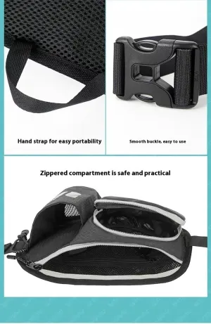 Waterproof Running Waist Pack with Water Bottle Holder – Adjustable Hydration Belt for Running, Cycling & Travel – Reflective Fanny Pack for Phone, Keys & Essentials – Fits 16.7-51.2” Waist
