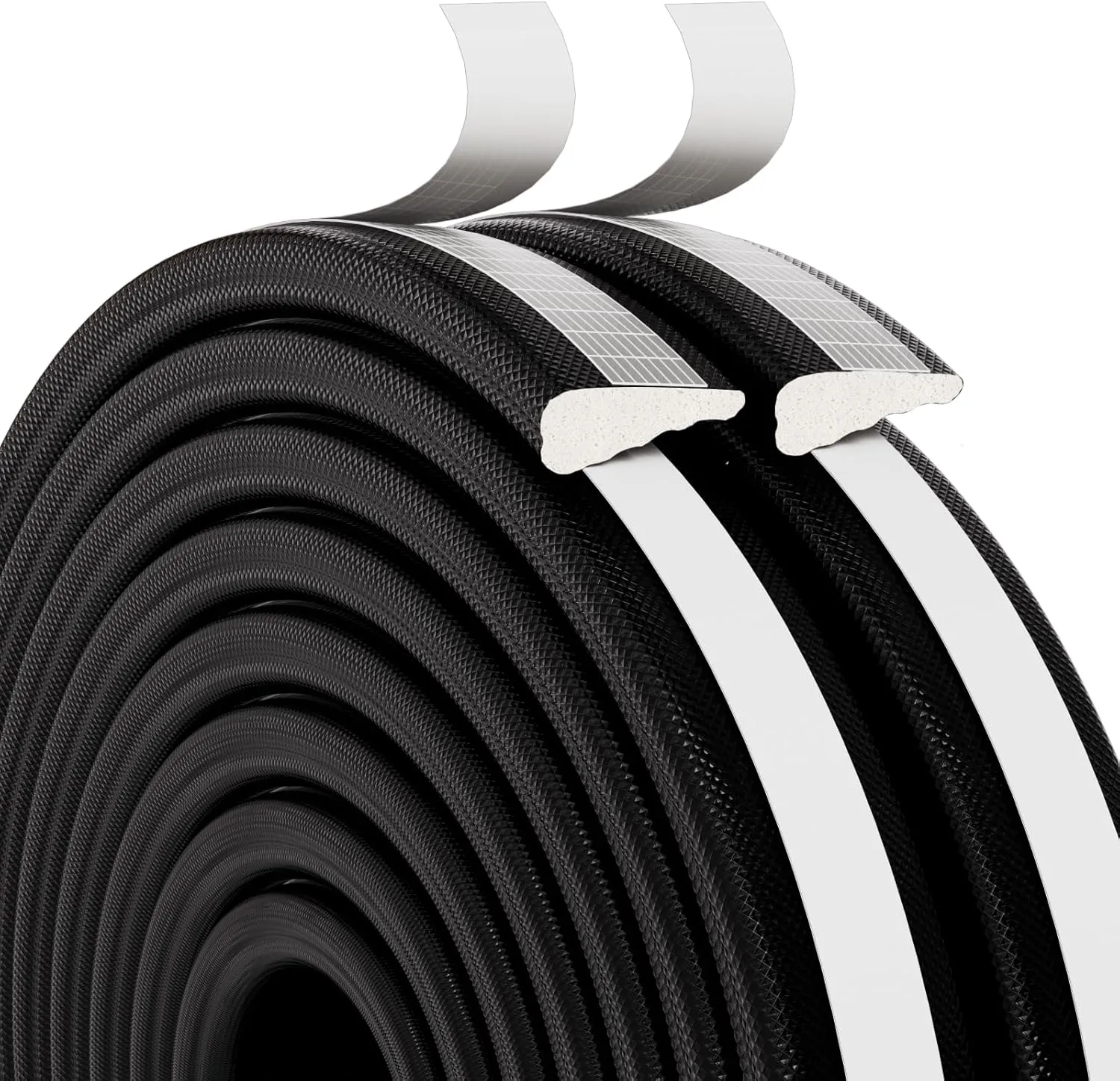 Weather Stripping Door Seal, 196 inch*3 Pack Wedge Window Seal Strip, Soundproofing,Strong Adhesive,Lightproof,Noise-Reduction,Weatherproof Foam Tape Insulation for Sliding Door, Door Frame