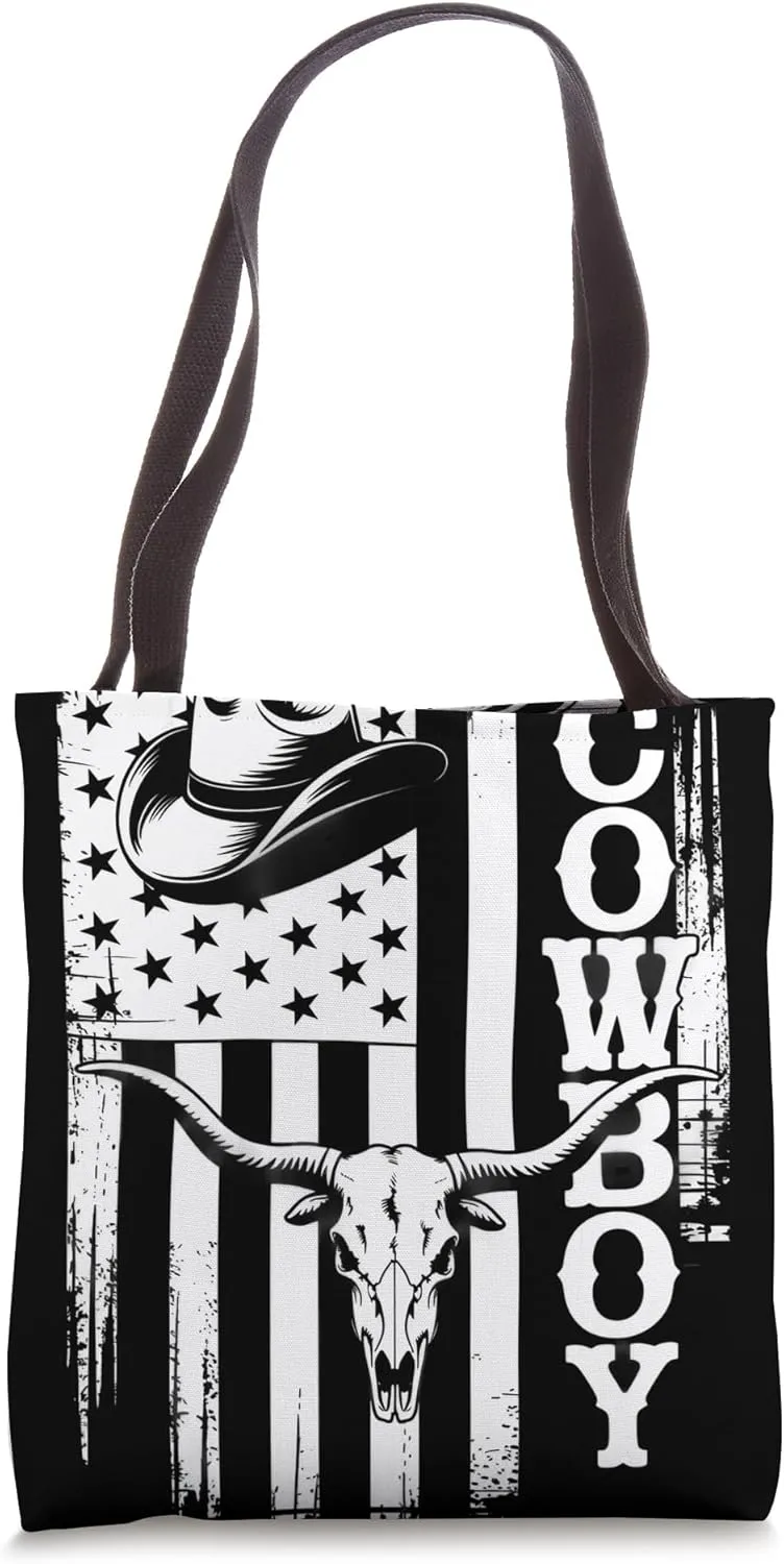 Western Country Texas Cowboy Rodeo Tote Bag