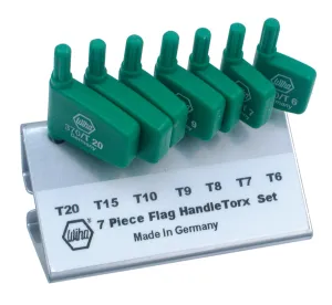 Wiha 37090 Flag Handle Torx Set, 7 Piece