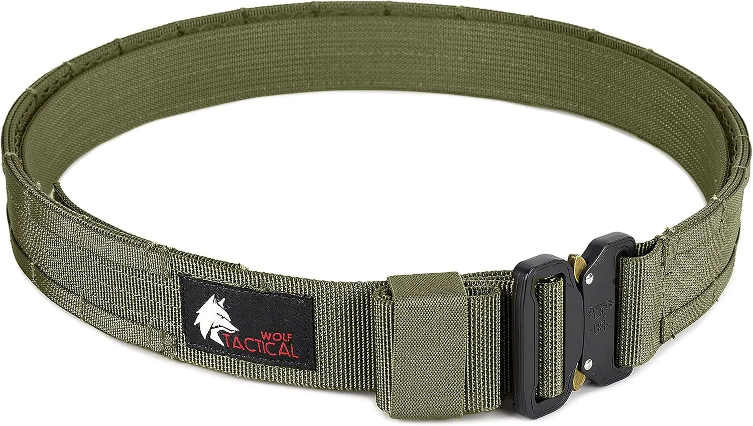 WOLF TACTICAL Molle Duty Belt - Duty Belts Law Enforcement Battle Belts Tactical Gun Belt 1.75” Quick Release Combat Belt