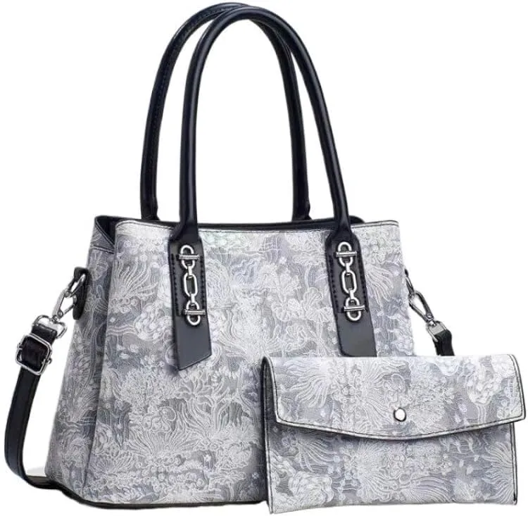 Women Print Tote Bag Cross-Body Bag Leisure Shoulder Bag with Pocket Waist Packs Satchel Messenger Bags Handbag