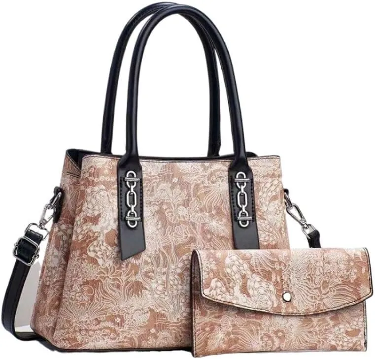 Women Print Tote Bag Cross-Body Bag Leisure Shoulder Bag with Pocket Waist Packs Satchel Messenger Bags Handbag
