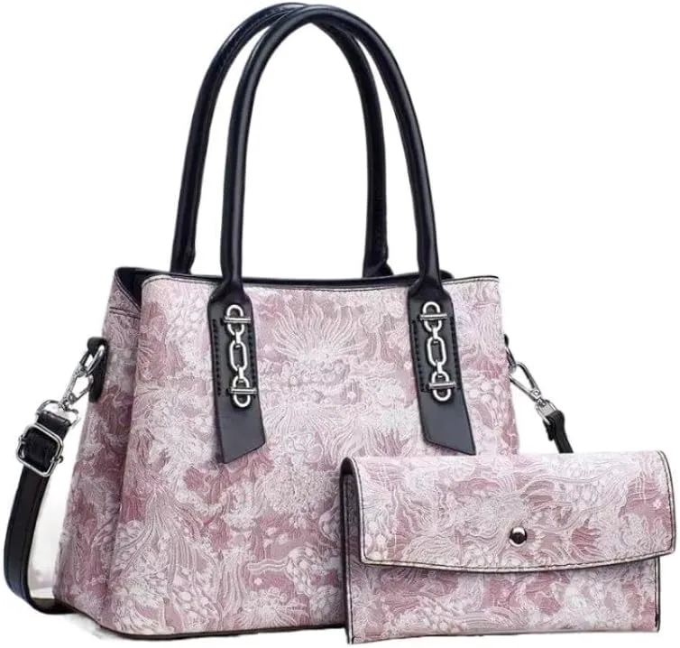 Women Print Tote Bag Cross-Body Bag Leisure Shoulder Bag with Pocket Waist Packs Satchel Messenger Bags Handbag