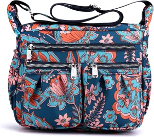 Women Shoulder Handbag Multiple Pockets Bag Ladies Tote Top Handle Satchel Crossbody Purse