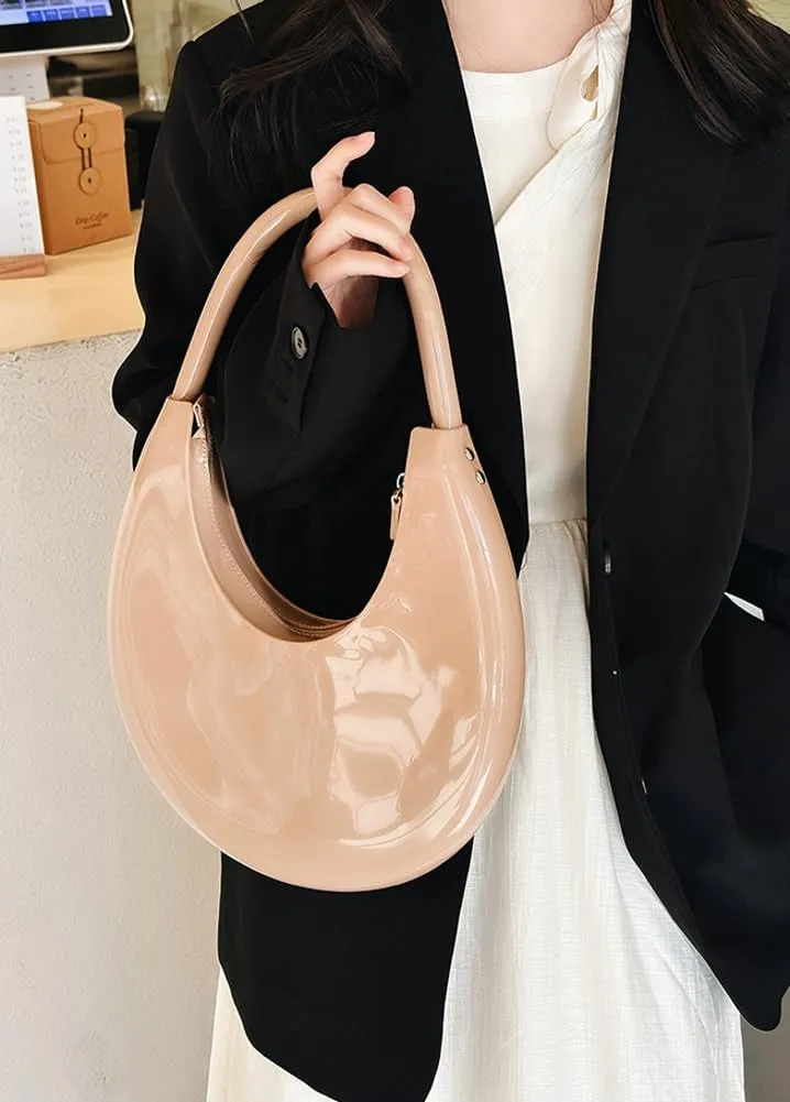 Womens Fashion Jelly Handbags Y2k rescent Shoulder Bag Small Totes Purse Armpit Satchel Summer Cute Clutch