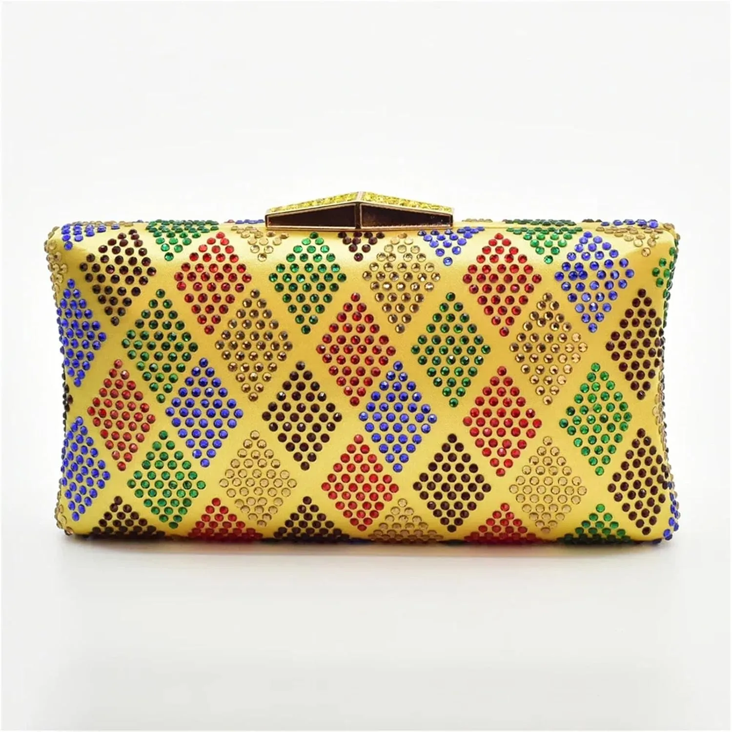 Women's Nigerian-Italian Party Shoe & Bag Set - Italian Design Wedge Pumps & High Heel Matching Clutch for Evening Events