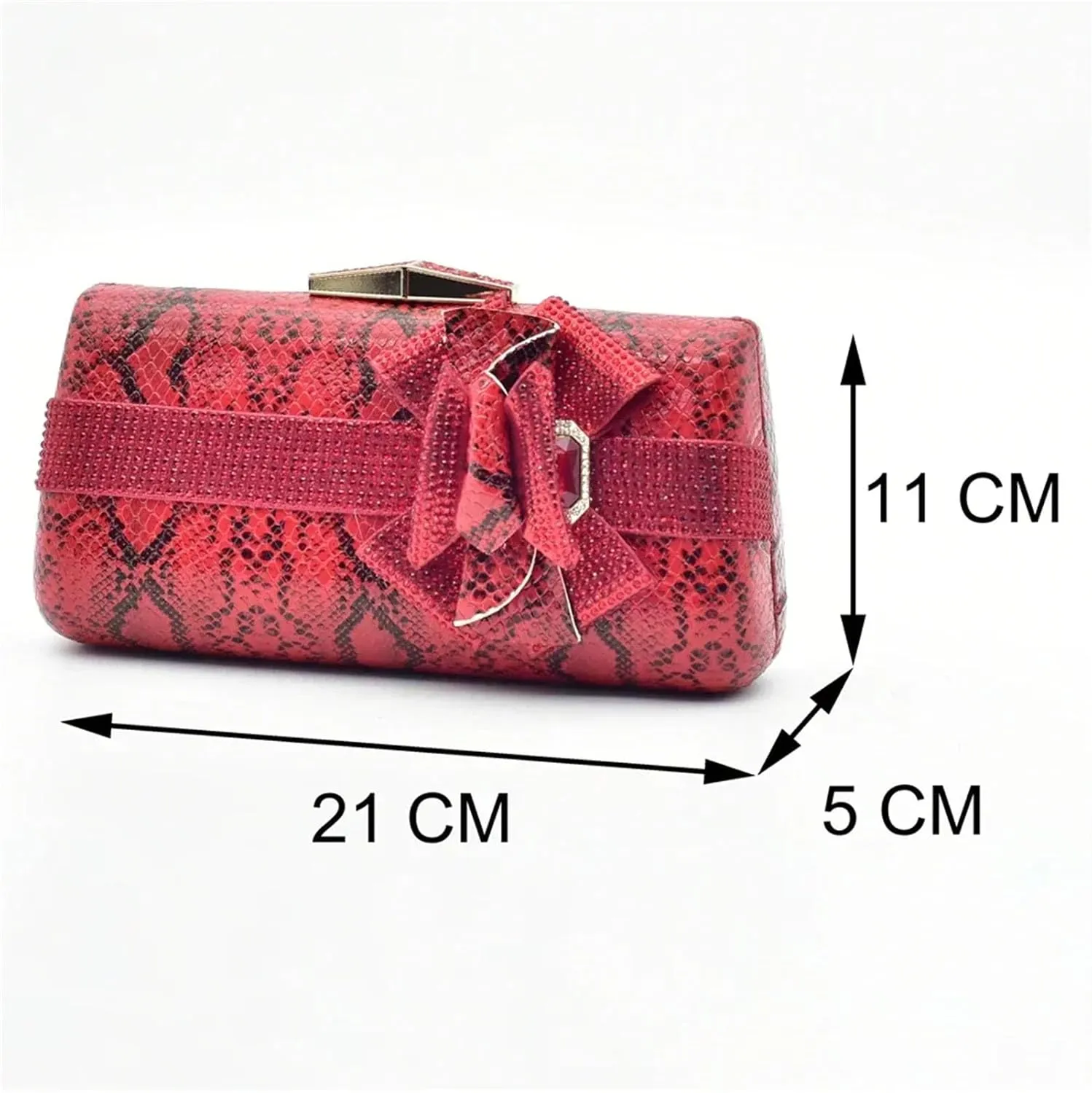 Women's Plus Size Italian Bridal Essentials - Wide-Fit Rhinestone Kitten Heels & Embroidered Velvet Clutch for Evening Galas