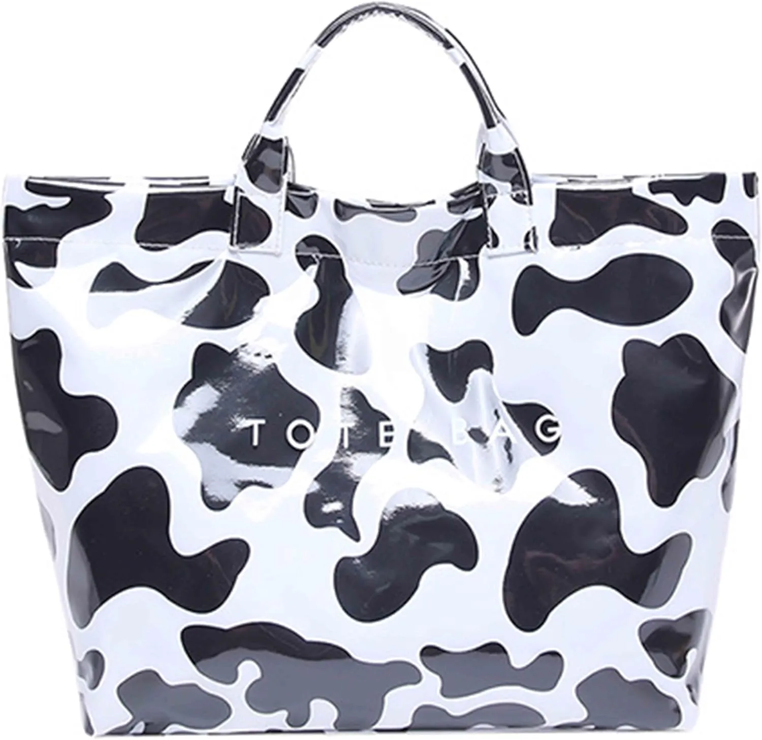Women’s PVC Tote Bag Large Kraft Paper Clear Plastic Tote Bag Top Handle Clear Hobo Handbag hot pink tote bag