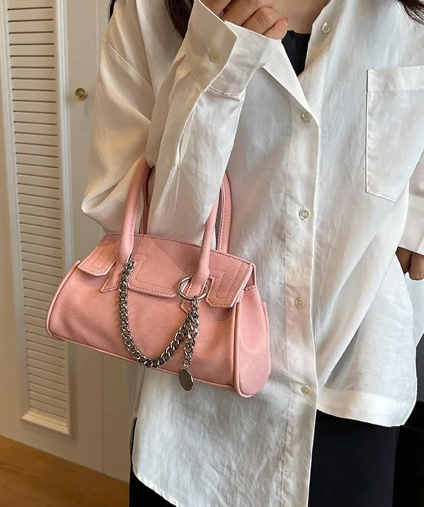 Women's Y2K Style Small Crossbody Shoulder PU Leather Clutch Purse Satchel Hobo Handbag