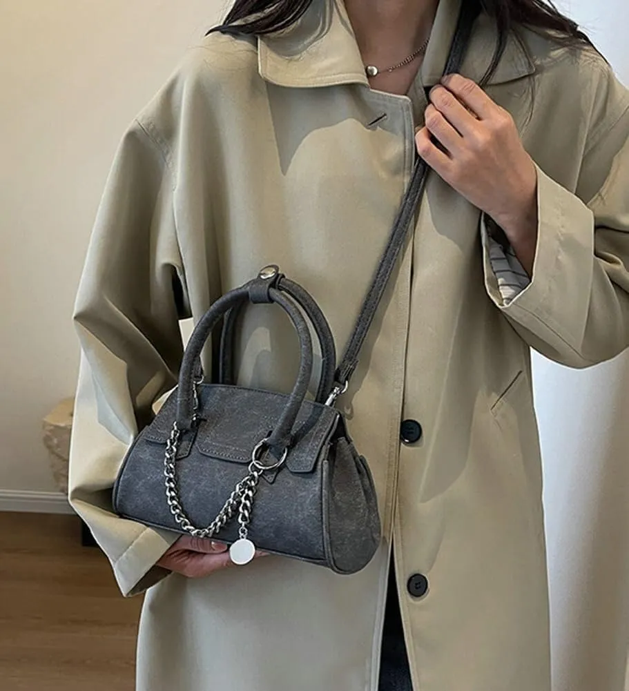 Women's Y2K Style Small Crossbody Shoulder PU Leather Clutch Purse Satchel Hobo Handbag