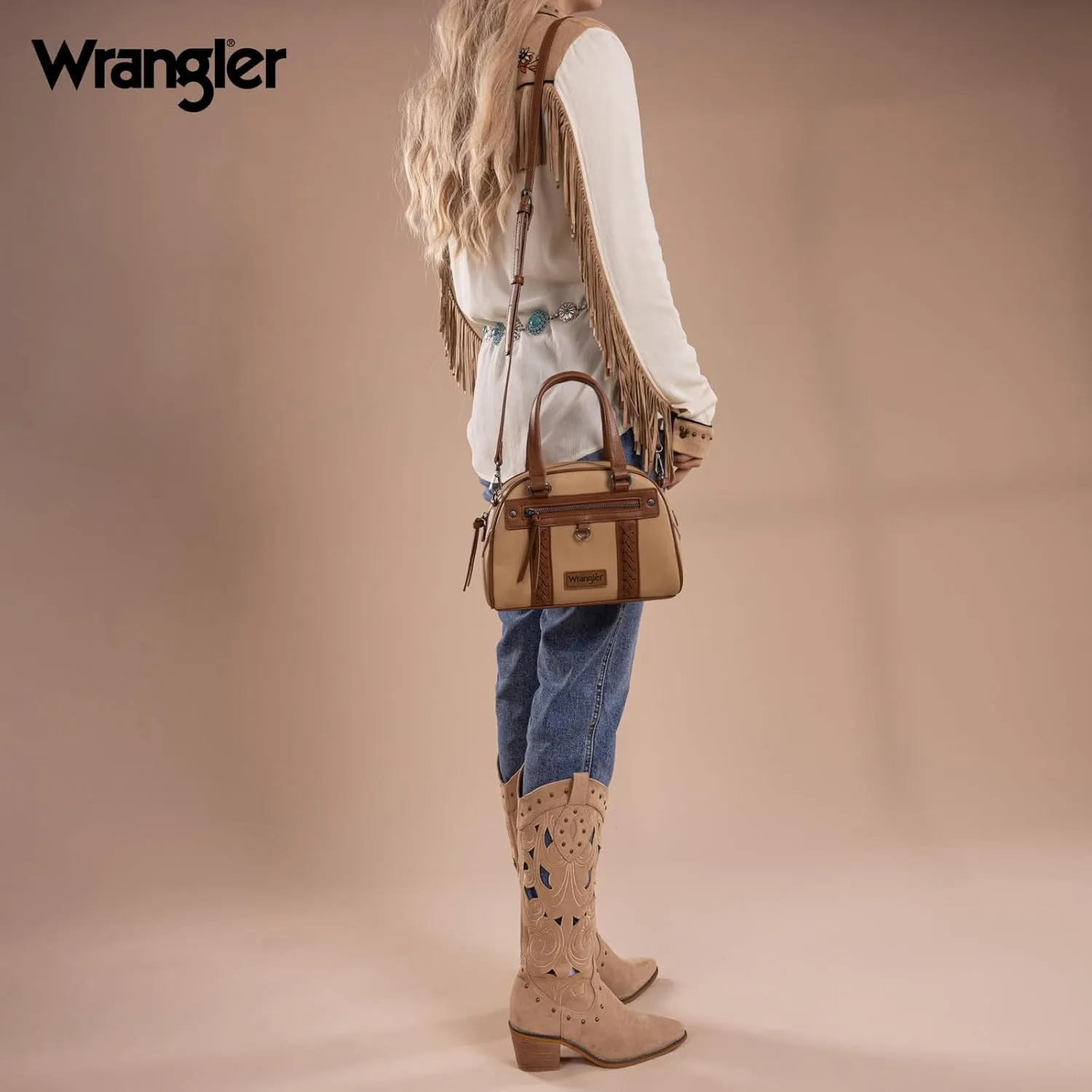 Wrangler Crossbody Bags Satchel Handbags for Women Top Handle Purse