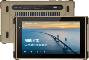 X7 Rugged Tablet 7 inch, 2600nit Sunlight Readable, 8 128GB Android 13 Waterproof Tablets for Outdoor Moto Drone Camera Monitor