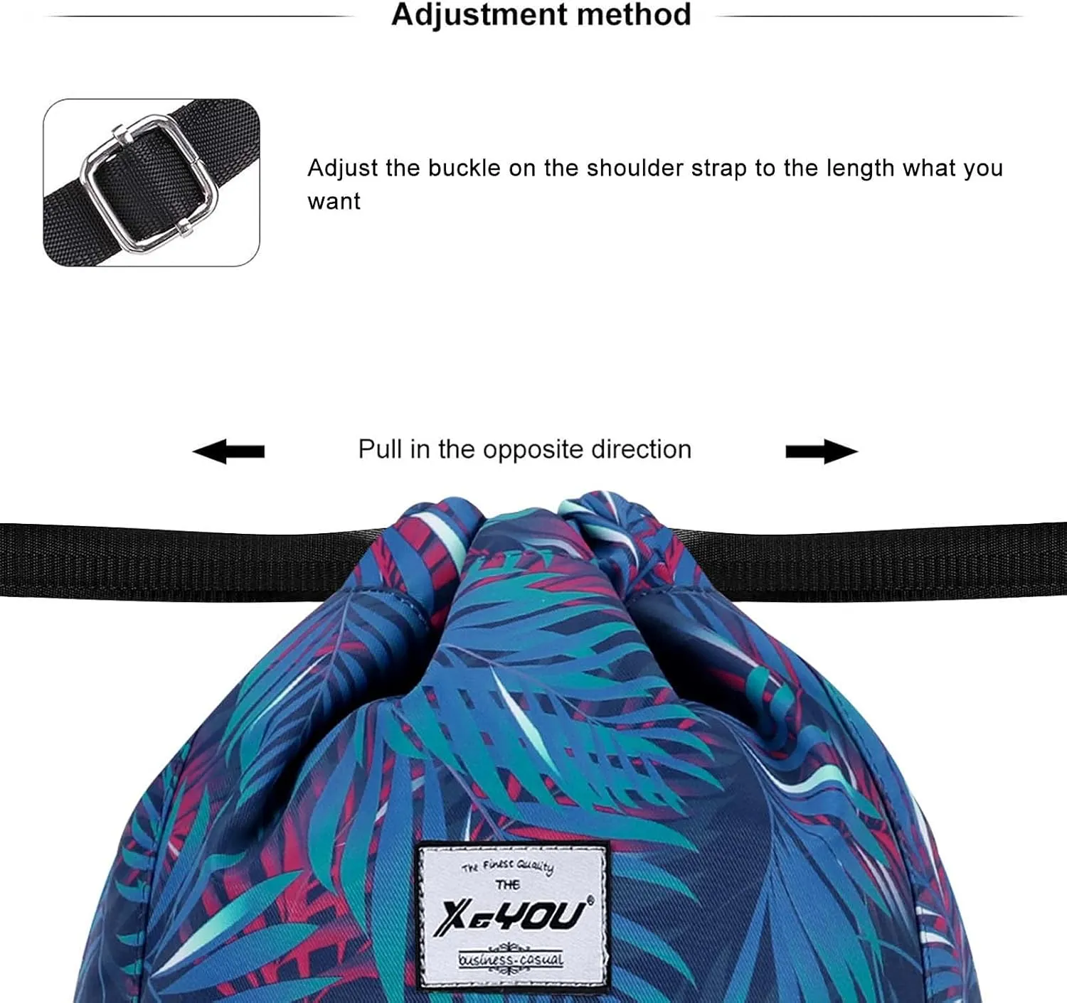 XEYOU Drawstring Sports Backpack Lightweight Gym Yoga Sackpack Shoulder Rucksack Casual Outdoor Daypack for Women and Men