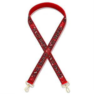 YAHPERN Beaded Purse Straps Game Day Purse Strap Replacement Sequin Crossbody Football Purse Strap for Stadium Clear Bag
