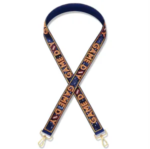 YAHPERN Beaded Purse Straps Game Day Purse Strap Replacement Sequin Crossbody Football Purse Strap for Stadium Clear Bag