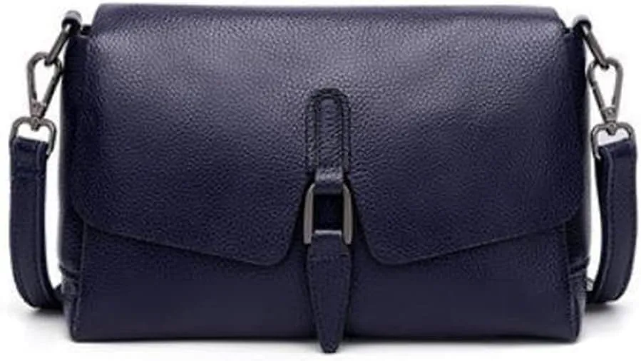 YAQUNICER Women Synthetic PU Cowhide Bag Shoulder Diagonal Fashionable Versatile Large-capacity Soft Leather Purse Handbags
