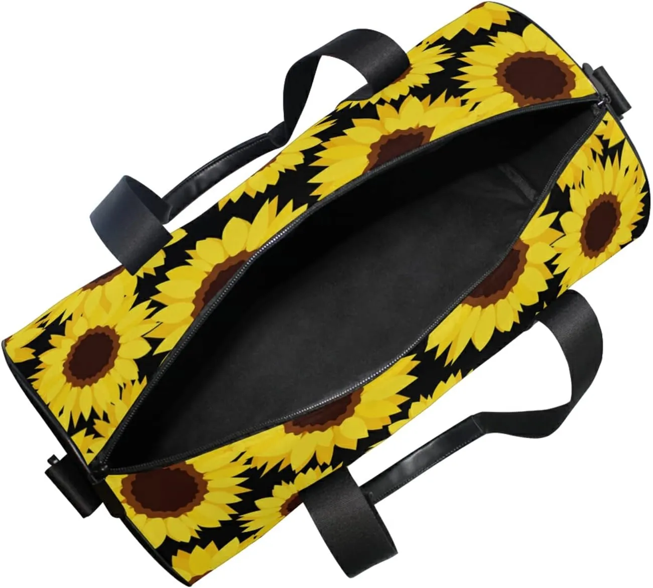 Yellow Sunflower Duffel Bag,Canvas Travel Bag for Gym Sports and Overnight