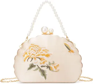 YYW Clutch Purse Women Evening Handbag Top Handle Purse Crossbody Shoulder Bag for Wedding Party Prom