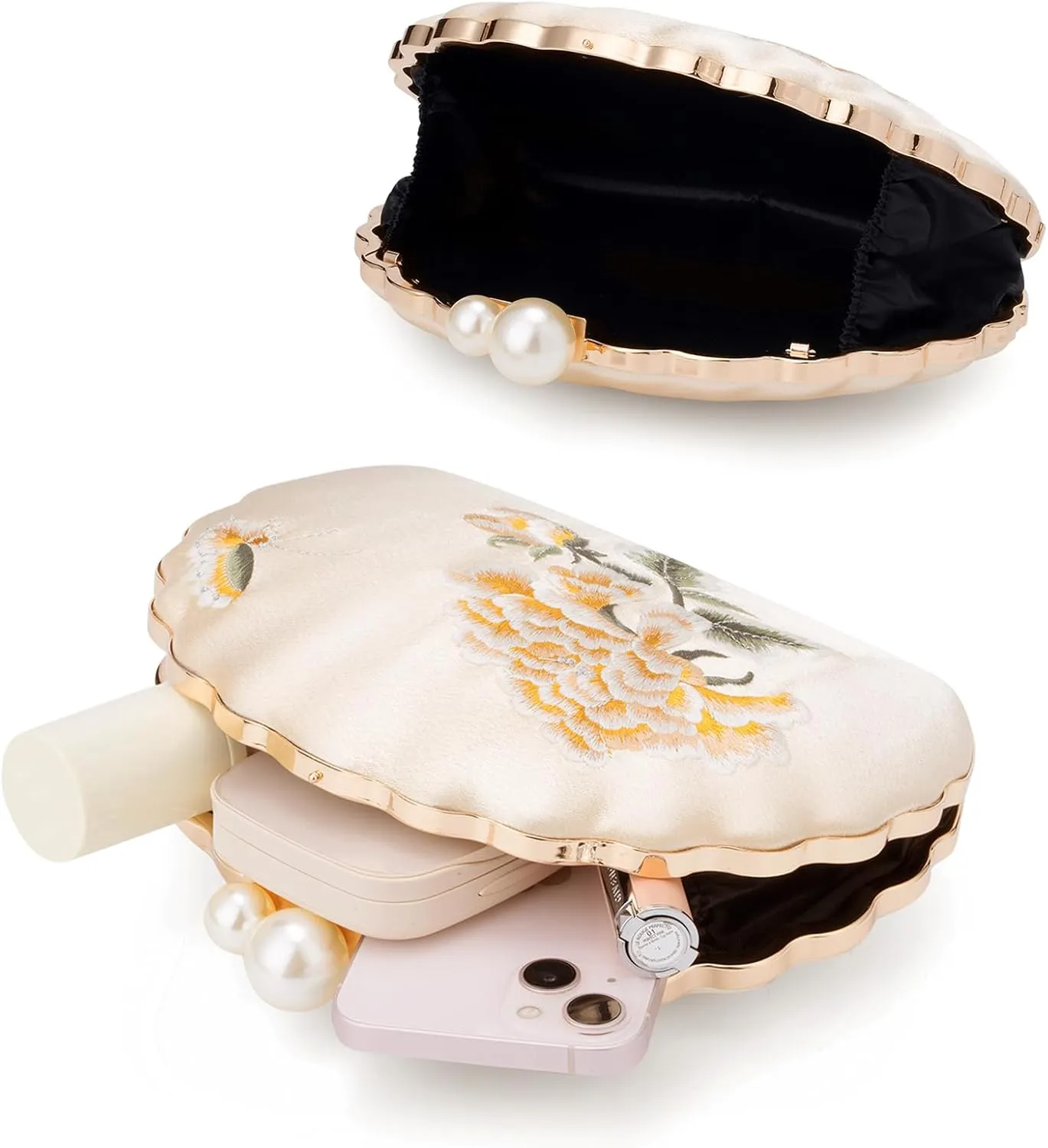 YYW Clutch Purse Women Evening Handbag Top Handle Purse Crossbody Shoulder Bag for Wedding Party Prom