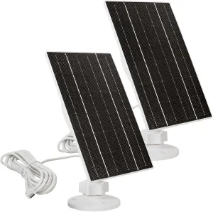 Zivif 4W Solar Panel Charger - USB Solar Panel for Security Camera and Rechargeable Battery (2 Pack)