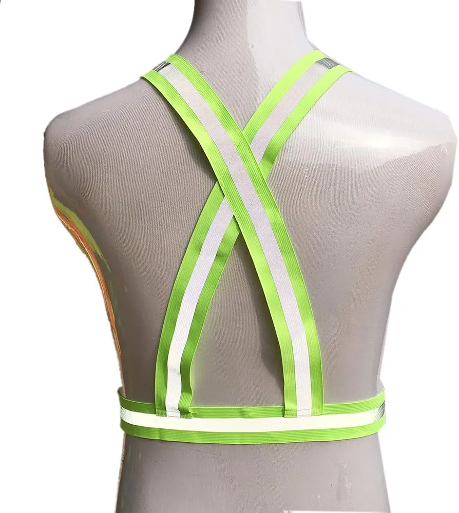 zojo Reflective Vest | Lightweight, Adjustable | Safety & High Visibility for Running,Fits Outdoor Cloth Pack of 10, Neon Yellow