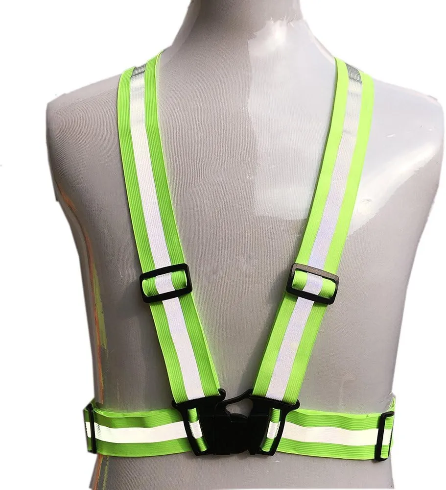 zojo Reflective Vest | Lightweight, Adjustable | Safety & High Visibility for Running,Fits Outdoor Cloth Pack of 10, Neon Yellow